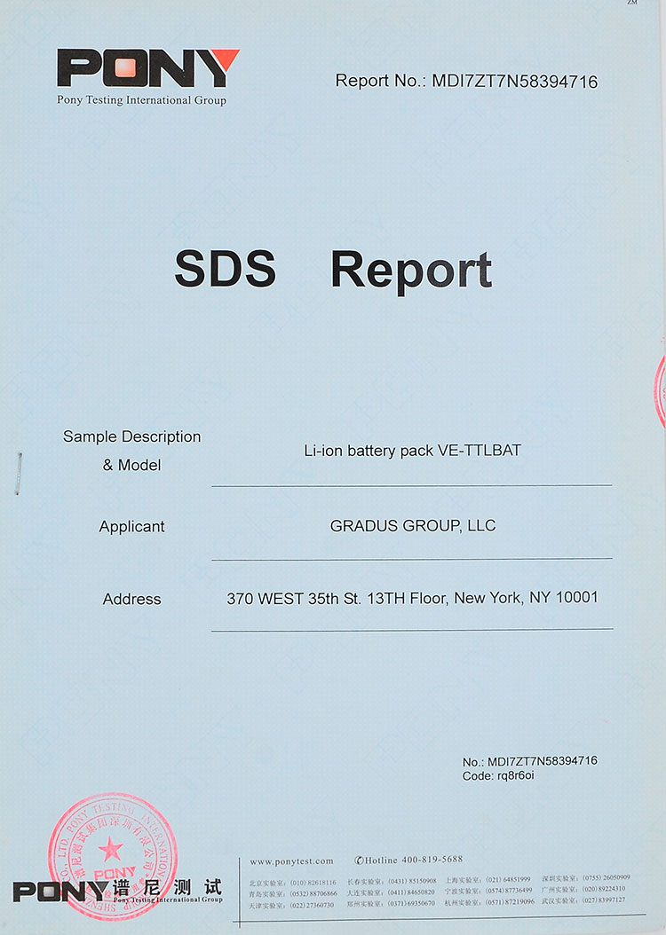 SDS report