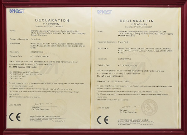 CE FC certificate